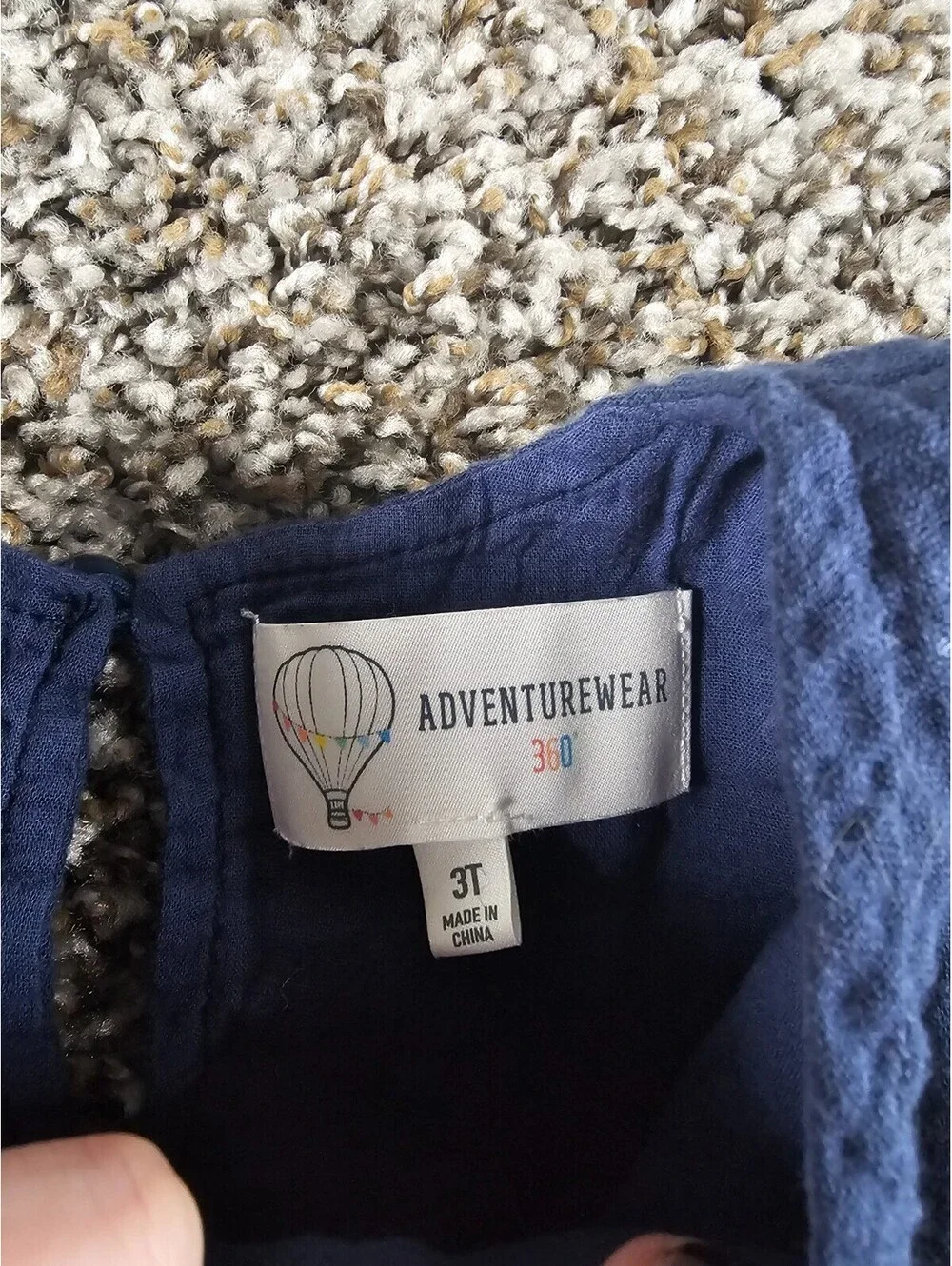 Adventurewear 360 Girls Sz 3T Dress Alphabet ABC Embroidered School Blue